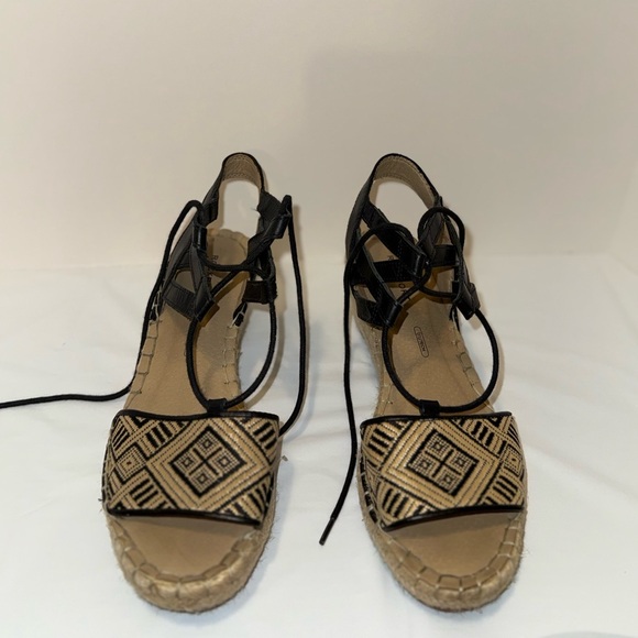 Rockport Women’s Trutech Espadrille Sandals Strappy Ankle Geometric Pattern Sz 7 - Picture 4 of 11